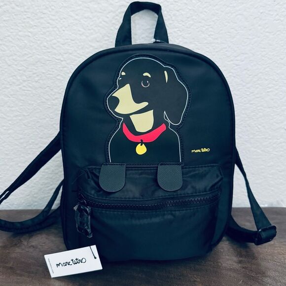 Marc Tetro Dachshund Dog Black Backpack Bag main image 5